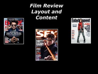 Film Review Layout and Content 