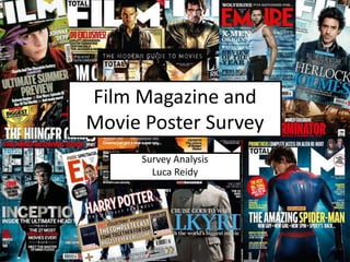 Film Magazine and
Movie Poster Survey
Survey Analysis
Luca Reidy
 