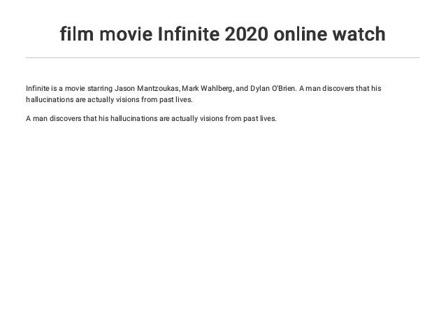 Infinite 2020 cast Infinite 2020 cast