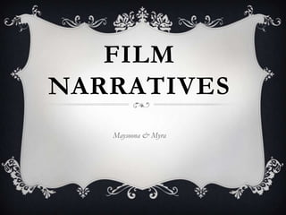 FILM
NARRATIVES
Maysoona & Myra
 