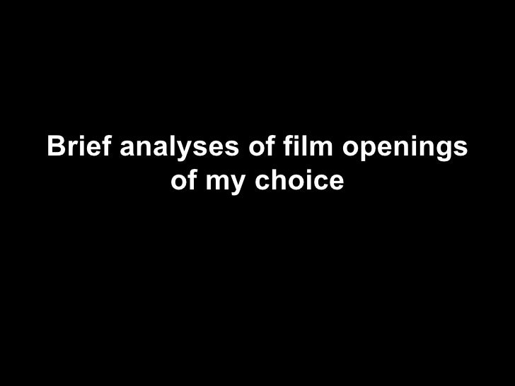 Film openings