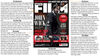 Film Poster and Magazine Cover Analysis | PPTX