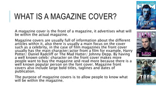 Film poster and magazine front cover research | PPT