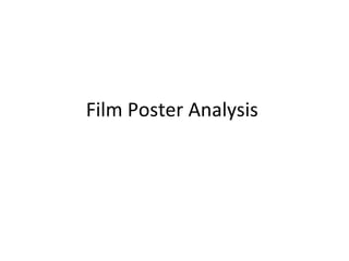 Film Poster Analysis  