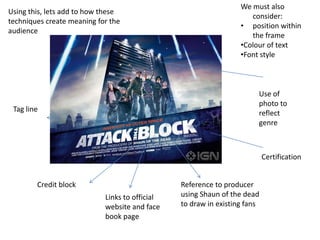 We must also consider:position within the frame