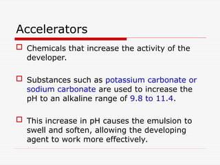 Radiographic film procssing methods are explained.ppt