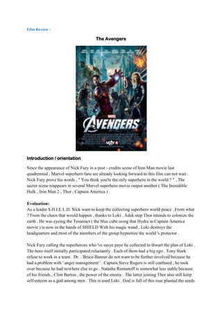 Movie Review Marvel: Đánh Giá Chi Tiết Các Bộ Phim Siêu Anh Hùng