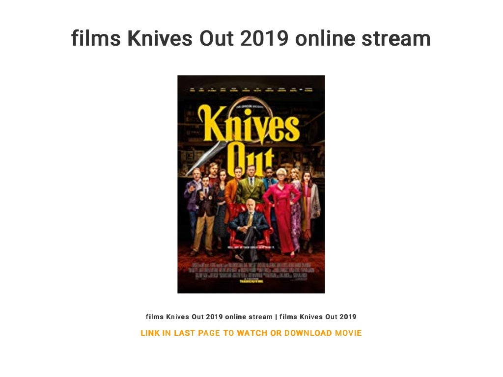 films Knives Out 2019 online stream