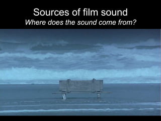 Types of film sound
What kind of sound is it?
 