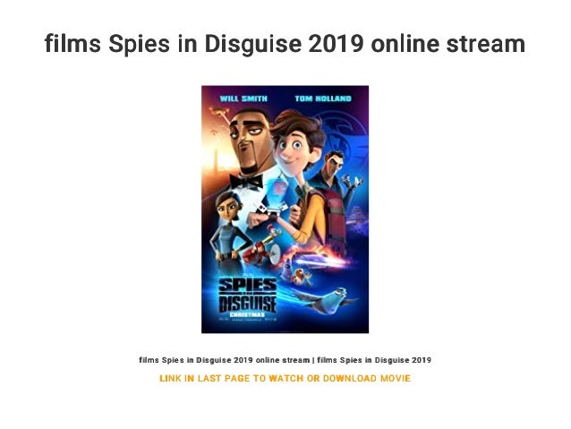Films Spies In Disguise 2019 Online Stream