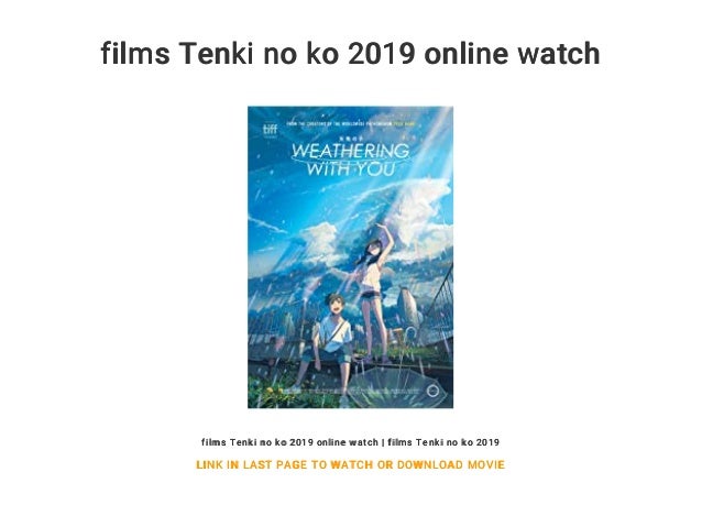 films Tenki no ko 2019 online watch