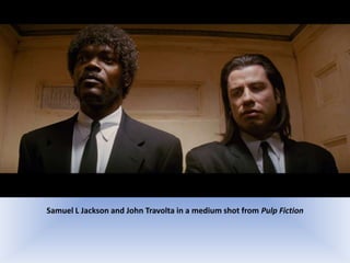 Samuel L Jackson and John Travolta in a medium shot from Pulp Fiction

 