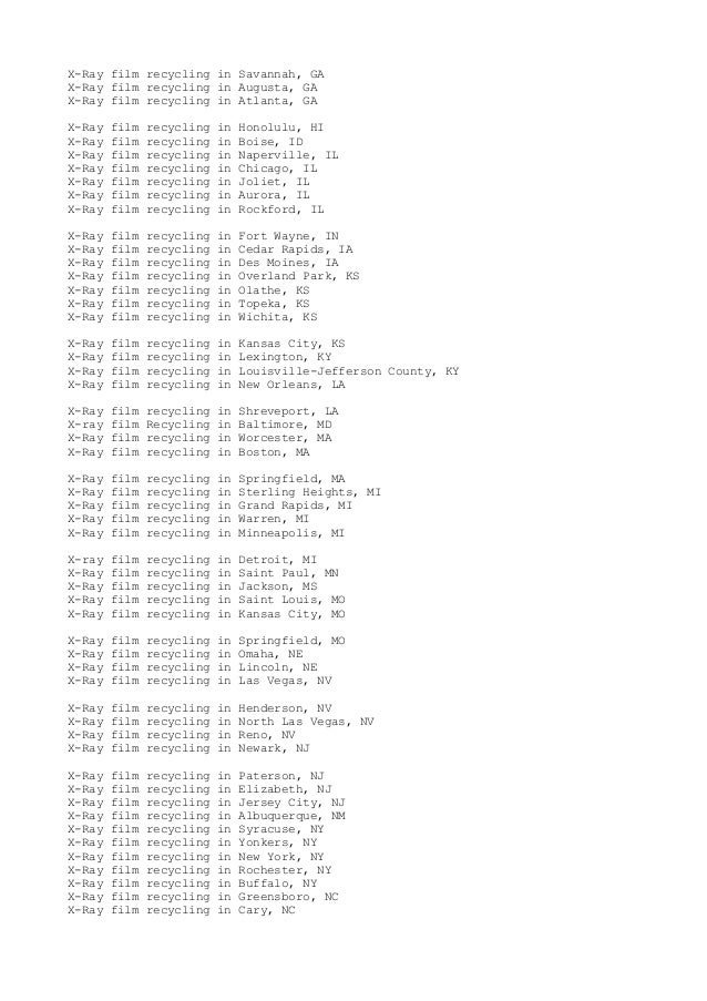 xray film recycling 18777640082