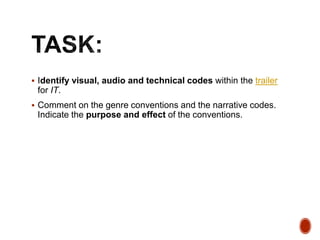WJEC AS Media - Film trailer codes and conventions | PPTX