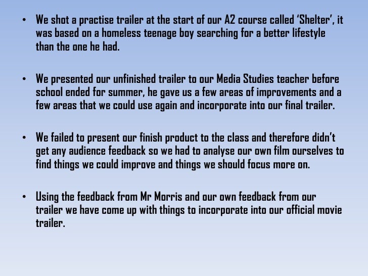 Film Trailer Plan