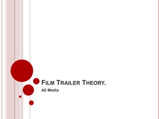 FILM TRAILER THEORY.
A2 Media
 