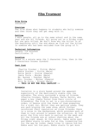 Film treatment v1 | DOCX