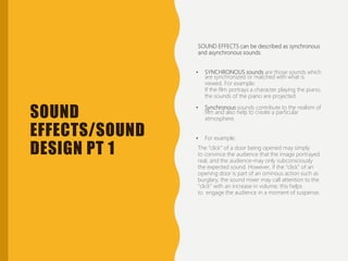 Synchronized Sound Film Tv Sound Lecture (1) | PPTX