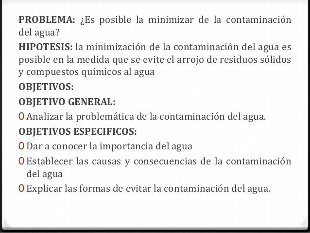 Contaminación del Agua