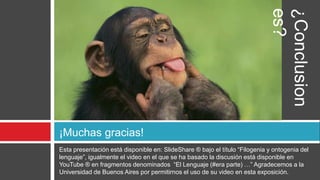 Filogenia Y Ontogenia Del Lenguaje