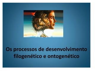 Os processos de desenvolvimento
   filogenético e ontogenético
 
