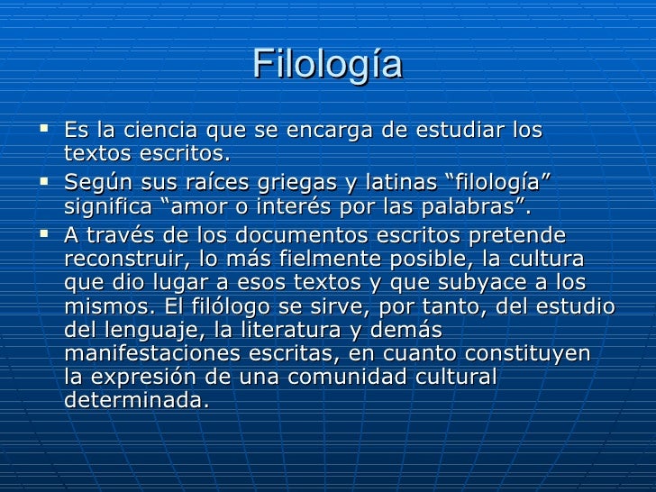 Filología
