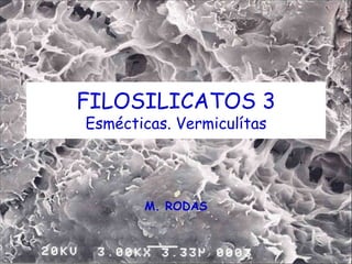 FILOSILICATOS 3
Esmécticas. Vermiculítas
M. RODAS
 