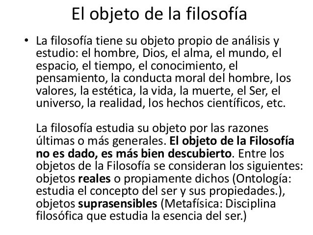 Filosofía conocimiento básico