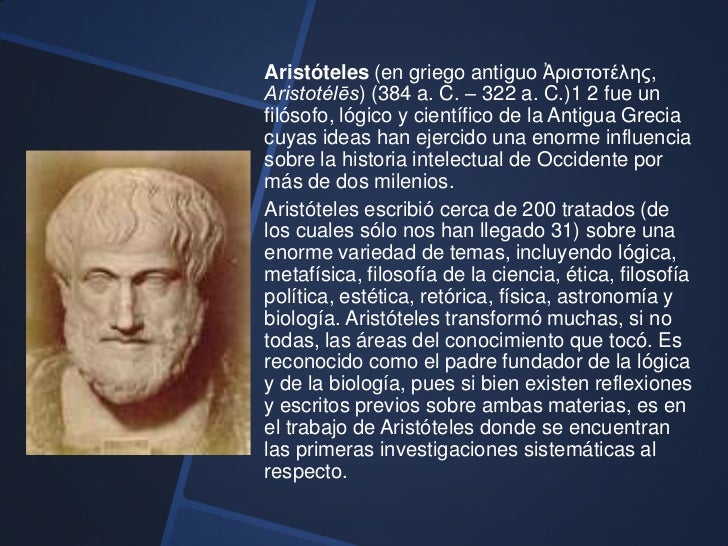breve resumen de la biografia de aristoteles
