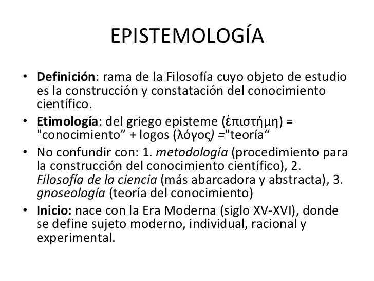 Filosofía de la ciencia