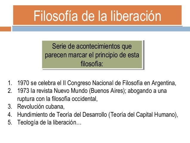 Filosofía de la liberación