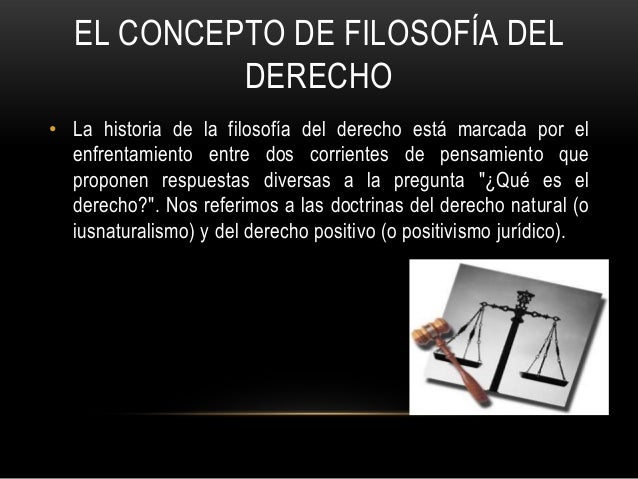 Filosofía del derecho