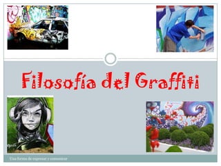 Filosofía del Graffiti


Una forma de expresar y comunicar
 