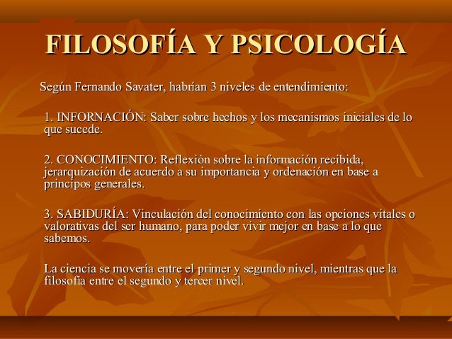Filosofía y psicología