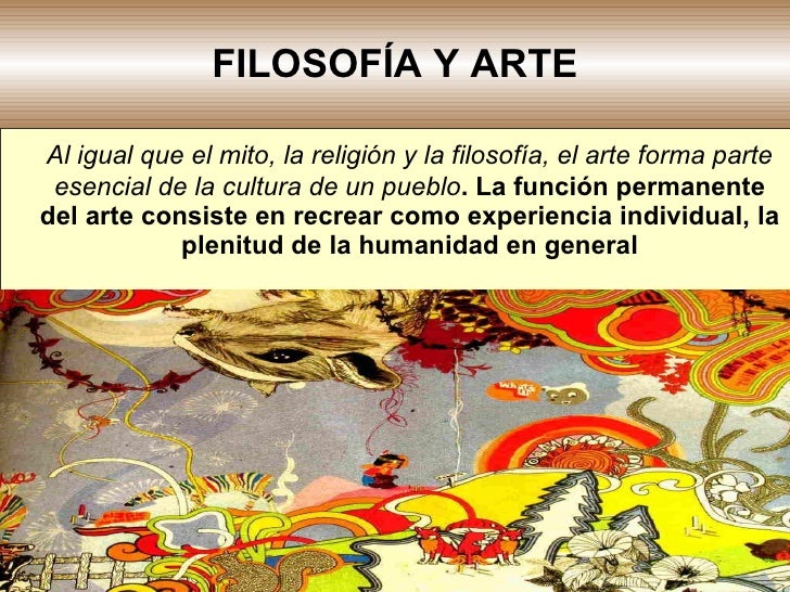 Relación Entre El Arte Y La Filosofía es.slideshare.net