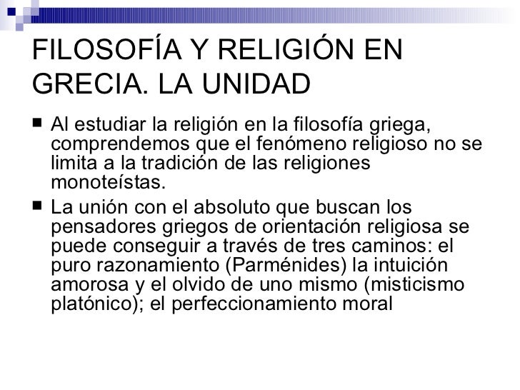 Filosofía y religión