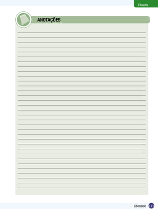 143Liberdade
Filosofia
	 ANOTAÇÕES
 
