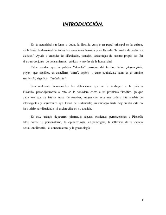 Corrientes Filosoficas