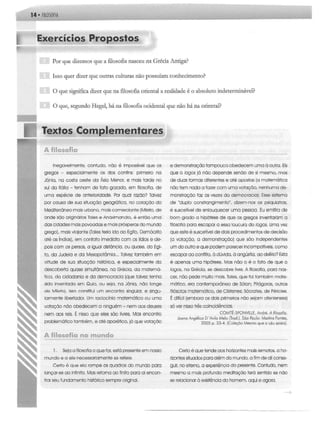 Filosofia - 1º ano - Ensino Médio do ensino médio para primeiro ...