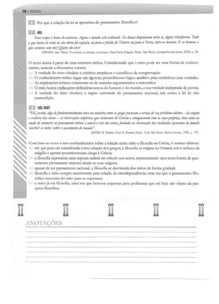 Filosofia - 1º ano - Ensino Médio do ensino médio para primeiro ...