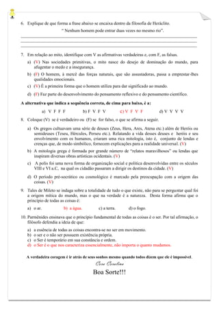 Simulado de Filosofia 2º ano / 2015 | PDF