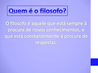 Filosofia  6- ano