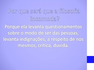 Filosofia  6- ano