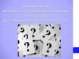 Filosofia  6- ano