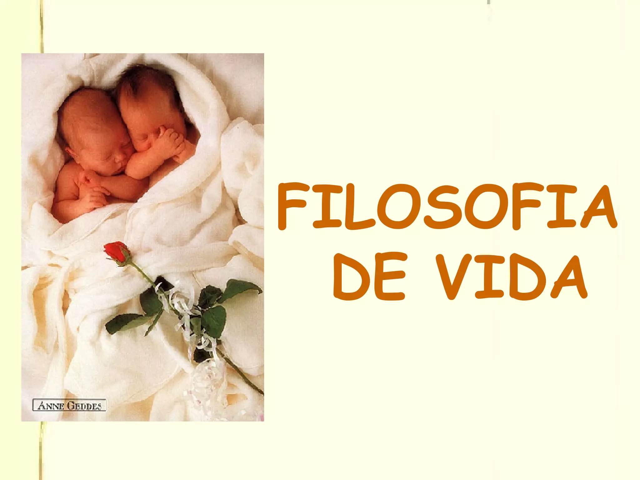 FILOSOFIA DE VIDA