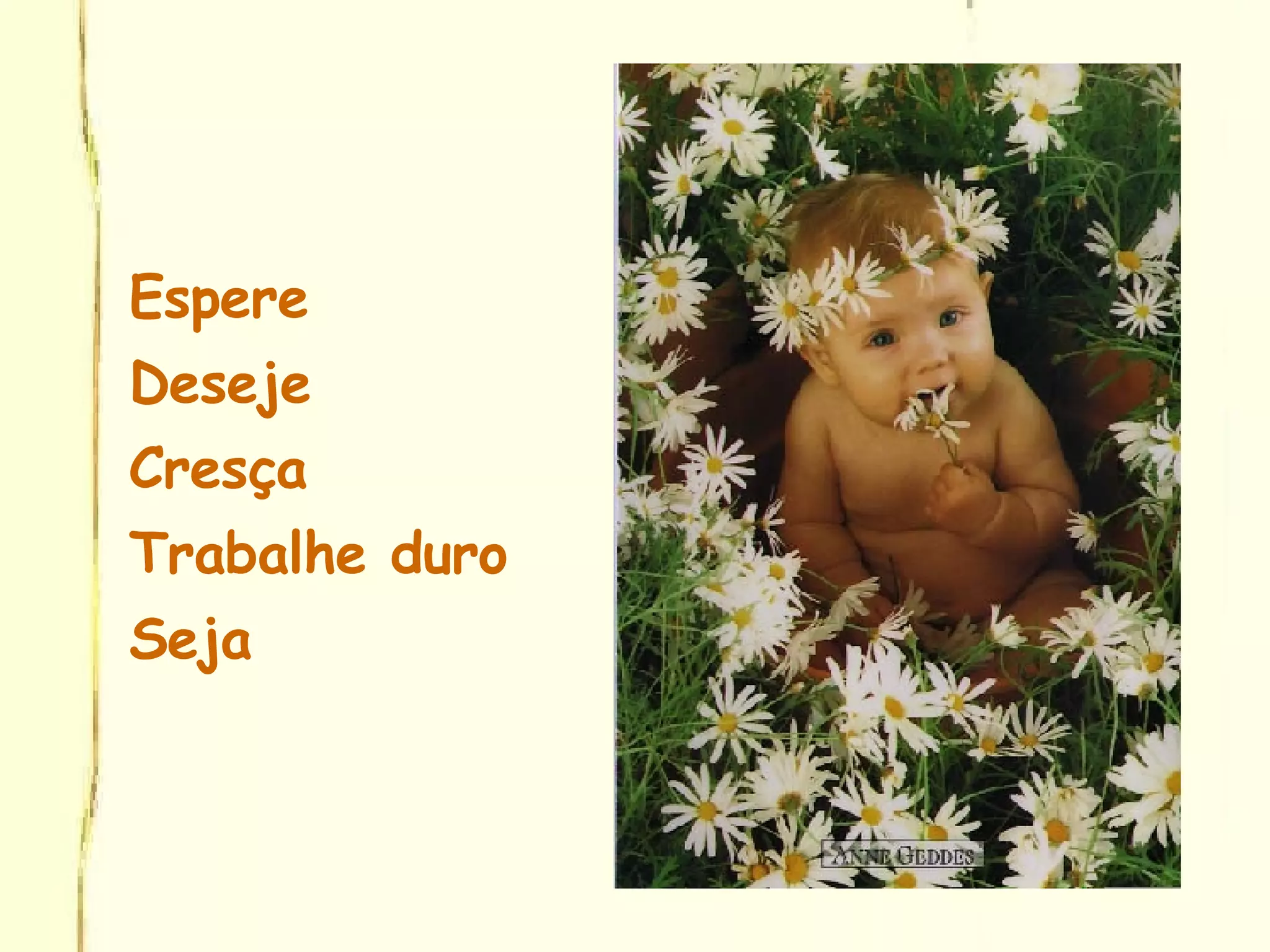 Espere Deseje Cresça Trabalhe duro Seja