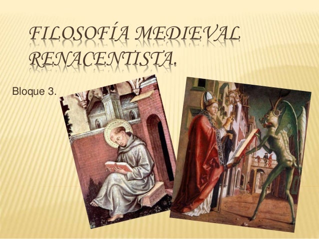 Filosofia medieval.