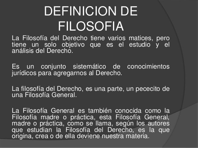 Filosofía del derecho