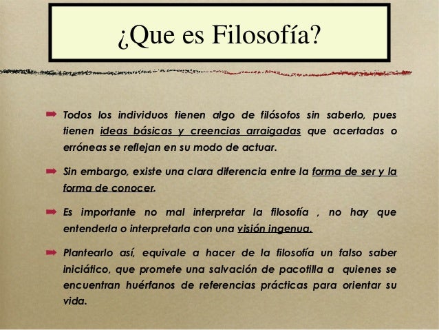 Filosofía de vida