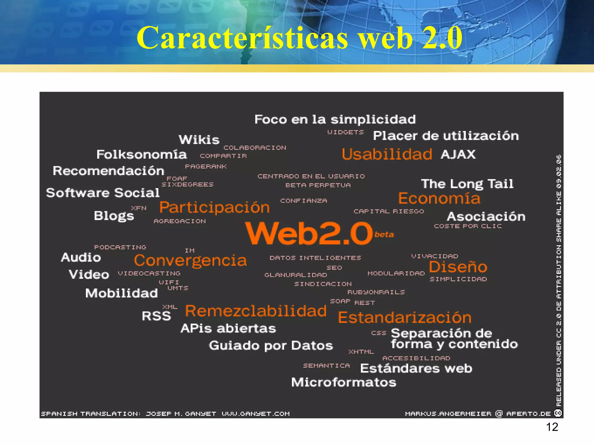 Características web 2.0 